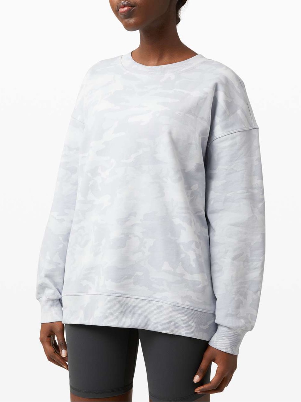 Lululemon Perfectly Oversized Crew
Incognito Camo Alpine White Multi